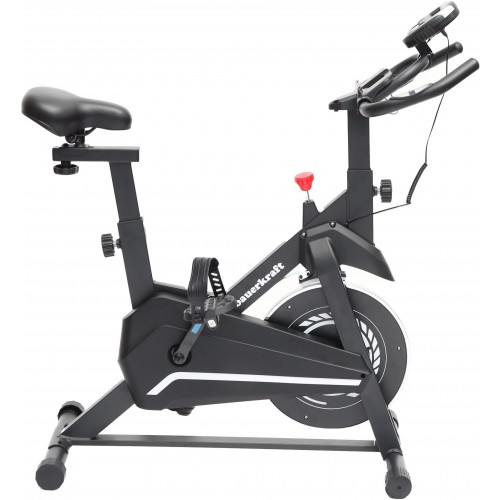 Велотренажер Bauerkraft чорно-білий, код: 5904265085435-IN