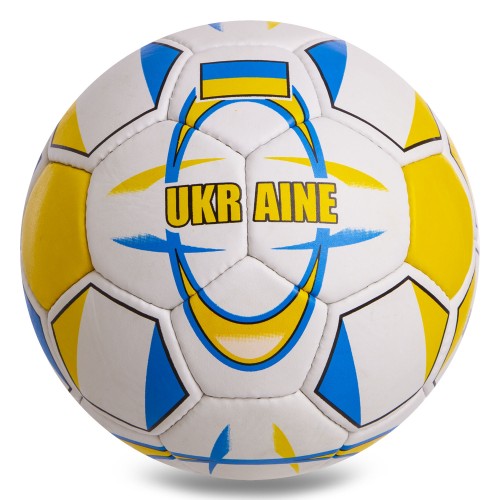 М"яч футбольний Ballonstar Ukraine №5 PU, білий-жовтий-блакитний, код: FB-848-S52 М"яч футбольний Ballonstar Ukraine №5 PU, білий-жовтий-блакитний, код: FB-848-S52