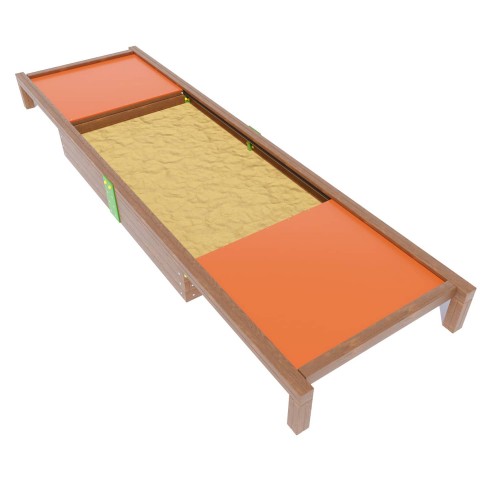 Пісочниця з кришкою Miros 5200х1500х400 мм, код: DIO207.4 Пісочниця з кришкою Miros 5200х1500х400 мм, код: DIO207.4