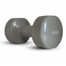Гантель вінилова Stein 1х8 кг, сіра, код: DB3012-8-ST