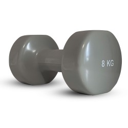Гантель вінилова Stein 1х8 кг, сіра, код: DB3012-8-ST