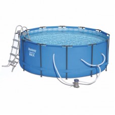 Круглий каркасний басейн Bestway (366x133 см) BW15427-IB Steel Pro Max Frame Pool