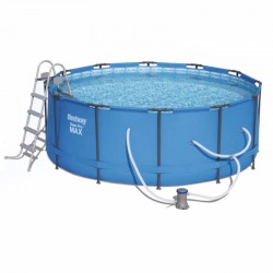 Круглий каркасний басейн Bestway (366x133 см) BW15427-IB Steel Pro Max Frame Pool