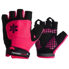 Велорукавички жіночі PowerPlay XS, рожевий, код: 5284C_XS_Pink