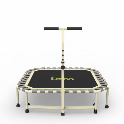 Фітнес-батут для тренувань з ручкою WCG 4Active 1100х110 мм,сірий, код: W-1007-IF