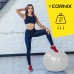 М"яч для фітнесу (фітбол) Cornix Anti-Burst 85 см, срібний, код: XR-0368