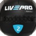 М"яч набивний медичний для кросфіту LiveUp 2кг, чорний, код: LP8103-2