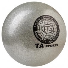 М"яч гімнастичний Ta Sport, 400г., 19 см, глітер, срібло, код: TA400-11    -WS
