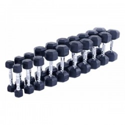 Гексагональний гантельний ряд Fitnessport D-03 1-10 кг (10 пар) 110 кг, код: 10082-AX