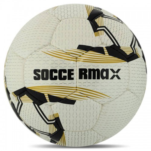 М"яч футбольний Soccermax FIFA №5, білий-жовтий, код: FB-7996_Y
