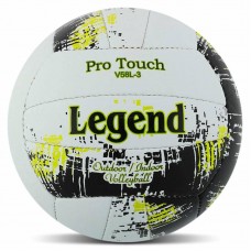 М"яч волейбольний Legend №5 PU, білий-жовтий, код: VB-4071_WY