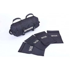 Сумка для кроссфіта Sandbag Zelart 40LB (0,5-18 кг) чорний, код: FI-6232-1-S52