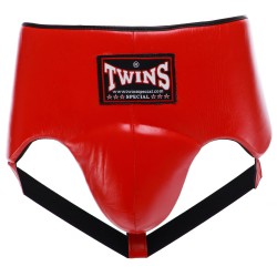 Захист паху чоловічий з високим поясом Twins XL, червоний код: TW-0139_XLR