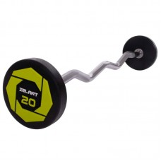 Штанга фіксована вигнута Modern Urethane Barbell поліуретанова 20кг, код: TA-2690-20-S52