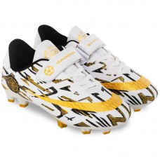 Бутси футбольні дитячі Baodisi розмір 32, білий-золотий, код: 857-2_32