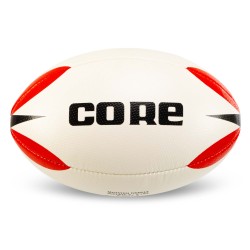 М"яч для регбі Core №5, білий-червоний, код: R-5379-5