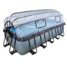 Басейн Exit прямокутний з куполом 5400х2500х1220 мм з пісочним фільтром + тепловий насос, код: 30.67.53.00 Басейн Exit прямокутний з куполом 5400х2500х1220 мм з пісочним фільтром + тепловий насос, код: 30.67.53.00