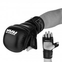 Рукавиці для MMA PowerPlay M, чорні, код: PP_3026_M_Black
