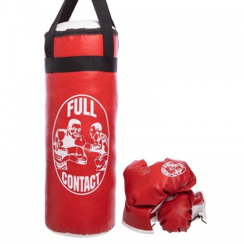 Боксерський набір дитячий FitBox Full Contact червоний, код: BO-4675-L_R