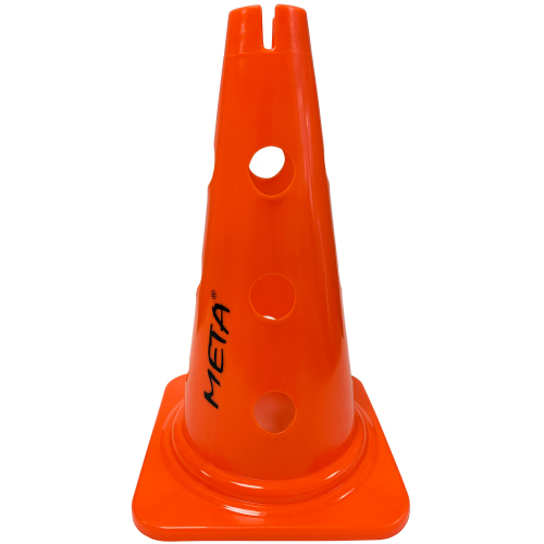 Конус для жердин та кілець Meta Training Cone with Holes & Slit 38 см, помаранчевий, код: 080101515146