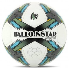 М"яч футбольний Ballonstar №5, білий-зелений, код: FB-4415_G