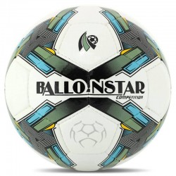 М"яч футбольний Ballonstar №5, білий-зелений, код: FB-4415_G
