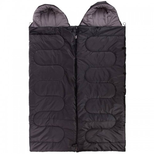 Спальний мішок Camping із капюшоном (двомісний) 1 шт, чорний, код: SY-4733_BK Спальний мішок Camping із капюшоном (двомісний) 1 шт, чорний, код: SY-4733_BK