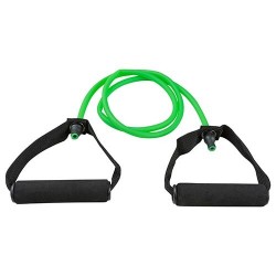 Еспандер трубчастий з ручками FitGo зелений, код: 815-G-WS