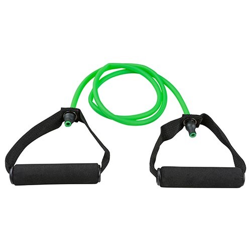 Еспандер трубчастий з ручками FitGo зелений, код: 815-G-WS