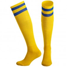 Гетри футбольні Norva розмір 40-45, жовтий-синій, код: CO-3257_YBL