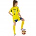 Форма футбольна дитяча PlayGame із символікою AL Nassr Ronaldo 7 домашня, розмір 28, зріст 145-150, жовтий-синій, код: CO-4655_28
