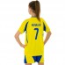 Форма футбольна дитяча PlayGame із символікою AL Nassr Ronaldo 7 домашня, розмір 28, зріст 145-150, жовтий-синій, код: CO-4655_28