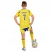 Форма футбольна дитяча PlayGame із символікою AL Nassr Ronaldo 7 домашня, розмір 28, зріст 145-150, жовтий-синій, код: CO-4655_28