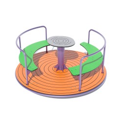 Карусель Miros “Крендель” 1500х1500х680 мм, код: DIOS328.1HDPE Карусель Miros “Крендель” 1500х1500х680 мм, код: DIOS328.1HDPE