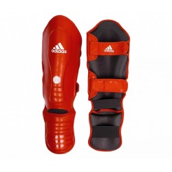 Захист гомілки та стопи Adidas з ліцензією Wako Semi Contact S, червоний, код: 15561-939