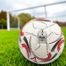М"яч футбольний SportVida №5, білий-червоний, код: SV-SE0102