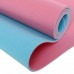 Килимок для фітнесу та йоги FitGo 1830x610x6 мм, рожевий-блакитний, код: FI-3046_PN
