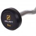 Штанга фіксована вигнута обрезиненная Zelart Rubber Coated Barbell 5кг, код: TA-2687-5-S52