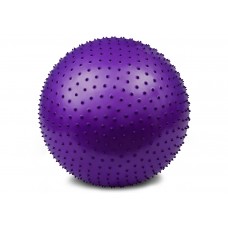 М"яч для фітнесу масажний EasyFit 65 см, фіолетовий, код: EF-3015-V