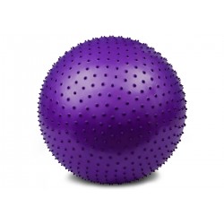 М"яч для фітнесу масажний EasyFit 65 см, фіолетовий, код: EF-3015-V