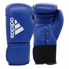 Боксерські рукавички Adidas Hybrid 100, 10oz, синьо-білий, код: 15581-854
