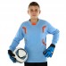 Рукавиці воротарські дитячі із захистом пальців Soccermax розмір 7, чорний-синій, код: GK-4350_7BL
