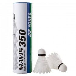 Волани Mavis Yonex 350, білий, нейлон, 6шт, код: MY350-W-WS Волани Mavis Yonex 350, білий, нейлон, 6шт, код: MY350-W-WS