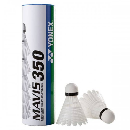 Волани Mavis Yonex 350, білий, нейлон, 6шт, код: MY350-W-WS Волани Mavis Yonex 350, білий, нейлон, 6шт, код: MY350-W-WS