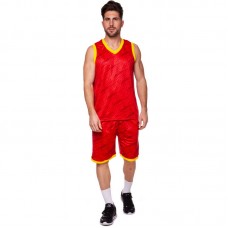 Форма баскетбольна чоловіча PlayGame Lingo Camo 4XL (ріст 180-185), червоний-жовтий, код: LD-8003_4XLRY