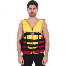 Жилет рятувальний FitGo XL (90-110 кг), червоний-жовтий, код: PL-3548-90-110_R Жилет рятувальний FitGo XL (90-110 кг), червоний-жовтий, код: PL-3548-90-110_R