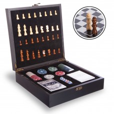 Набір ChessTour Casino 3в1 шахи покер карти, код: 3277-TTB Набір ChessTour Casino 3в1 шахи покер карти, код: 3277-TTB