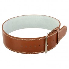 Пояс для пауерліфтингу з карабіном шкіряний Mdbuddy Weightlifting Belt M, коричневий, код: TA-3088_MBR
