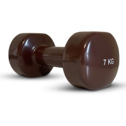 Гантель вінилова Stein 1х7 кг, коричнева, код: DB3012-7-ST