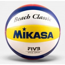 М"яч для пляжного волейболу Mikasa BV552C №5, білий-синій-жовтий, код: 4907225881482